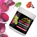 Generický CLEEFlen Organic Beetroot Powder: bez cukru, vysoce koncentrovaný doplněk ideální pro kulturistiku, oběh, a vytrvalost, balený se superpotravinovými výhodami