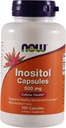 Now Foods Inositol 500 miligramů 100 tobolek (2 balení)
