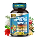 VEGATOT Organic Water Out Complex - 14- in-1 Formule - s Pampeliškou Uva Ursi Horsetail Corn Silk Parsley Nettle Hibiscus Ginger