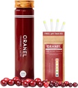 CRANEL Fast- acting Cranberry Formule - Močová Trakt & Gut Support - (1 týden dodávky) + zdarma pH test Kit 124; 3000 Cranberry, No Sugar, Vegan, Klinicky osvědčený