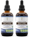 Bacopa USDA Organic CLANE124; Alkohol- FREE Extract, high- potency Bylinné kapky, Relaxace, Pozitivní kognitivní účinek CLANE124; Vyrobeno ze 100% Certified Organic Bacopa (Bacopa Monnieri) Sured Herb 2x4 oz