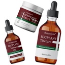 3-Kousek Eggplant Kůže Kondicionování Sada Eggplant Salve Tinktura Oil Skin Cell Podpora zdraví Regenerate zbarvené zeštíhlené šupinaté kožní poruchy
