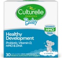 Culturelle Baby Zdravý vývoj Probiotický, Vitamin D, HMO & DHA Packets, Pomáhá podporovat zdravý imunitní systém a trávicí systém * v dětech a dětí věku 1 +, gluten zdarma & Non- GMO, 30 Počet (balení po 1)