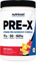 Nutricost Pre- X Xtreme Pre- Cvičení Komplexní prášek, ovocný punč, 30 Servings, Vegetarian, Non-GMO a gluten zdarma