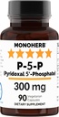 MONOHERB Pyridoxal 5- Fosfát 300 mg - 90 Vegetariánských tobolek - P5P Aktivovaný vitamín B6 - Vysoce biologicky dostupný