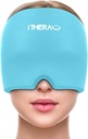 itherau Migréna Relief Cap, Soothing Bolest hlavy Klobouk, Gel Ice Pack hlava Wrap s teplou a studenou terapií, Bolest hlavy Relief Cap pro Sinus, Puffy Eyes, Napětí a Stress Relief Blue
