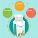 Vegan Life Nutrition Vitamin D3, K2 a doplňky vápníku, 60 Kapsle