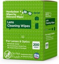HandyClean Pre- hydrated Lens Čisticí ubrousky, Eyeglass Wipes, Screen Wipes, 200 ct 6 x 5 palců Individuálně balené Len Cleaner Wipes