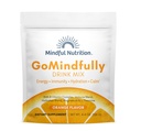 Pomerančově oranžové Super klid Magnesium Powder Drink Mix pro hydrataci, obnovu, imunitu a energii s stopovými minerály, esenciální vitaminy, L- theanin a B vitaminový komplex