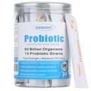 Zebora Probiotika pro ženy, muže a děti, Prebiotika a Probiotika Prášek pro trávicí a imunitní Gut zdraví - Podpora Healthy- Respiratory- Systém gluten zdarma a non GMO, 30 Packets