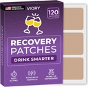 Zotavení Záplaty 120 Pack - Wake Up Refreshed & Energized s našimi 100% přírodní ingredience Patch for Party - Skin- Friendly & Waterproof - Aplikovat před pitím - Vylepšený ranní vzorec
