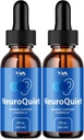 (2 Pack) NeuroTiché kapky - Neuro Tiché Pokročilé Formule Podpora sluchu, Kognitivní zdraví, a celkové Wellness, 2 Měsíční dodávky