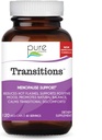 Čisté Essence Labs Transitions Vitamíny pro ženy, Přírodní menopauza Relief dodatek k podpoře hormonální rovnováhy, snížit návaly horka, Mood Swings & Night Sweats, 120 Kapsle