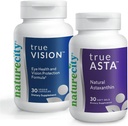 NatureCity Vision Support Bundle 124; TrueVision Eye Health Formule, 30 Veggie Kapsle + TrueAsta Marine