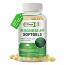 Magnesium Glycinát 500mg Softgels dodatek, malé snadné spolknout magnesium želízka vysoká absorpce pro noční nohu & spánková podpora, svalovina & kost, klid, non GMO, 120 Gelcaps, 60 denní dodávka