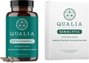 Qualia Life Sciences Bundle Qualia Mitochondria + & Qualia Senolytic, Stárnoucí doplňky, které podporují optimální buněčné opravy a omlazení