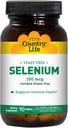 Country Life Selen 100 mcg, Yeast Free - 90 tablet