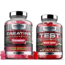 Muscle Gummy Bundle - Creatine Monohydrát Gummies & Testo Gummies pro muže - Pokročilé Bundle