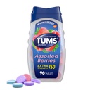 Tums Extra síla Agried Berries Antacid Tablety pro Heartburn Relief, 96 Počet