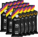 Přesné palivo 30 Energetické gely - Mírné, Neutrální Flavour Běžecké gely pro Endurance sportovce, 30g Karbohydrát, Easy- to- Digest, Ideální pro běh & Dlouhé trvání sportu (balení 15)