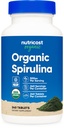 Nutricost Organic Spirulina 500mg, 240 tablet - Gluten Free, Non- GMO
