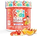 Clarity Kids Super Vitamin Multivitamin pro děti cd 124; Vitamin C, Vitamin D, & Zink cd 124; Všechny přírodní žvýkací pro podporu dětské imunity cd 124; USA udělal dodatek cd 124; 60 kus (30 den dodávky)