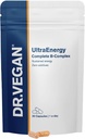 DR.VEGAN UltraEnergy PHAR124; vysoká síla B vitaminový komplex, 30 Vegan- Friendly Kapsle PHAR124; Obsahuje vitamin B12 (100ug), Cholin (50mg), Biotin (50ug) a folát (200ug) PHAR124; One- A- Day