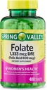 jogi Folate Dietní dodatek, 1,333 mcg, Lahev 400 Tablety 400 Počet