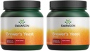 Swanson 100% Pure Brewer 's Yeast Powder GMO-Free 1 LB (454 g) Pwdr (2 balení)