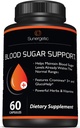 Premium Blood Support Supplement- Podporuje zdravé hladiny cukru v krvi již v rámci normálního rozsahu - Zahrnuje bitter Melon Extract, Vanadium, Chrom, Skořice, & Alpha Lipoic Acid- 60 Kapsle