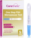 [5 Pack] Carethetic FSH Menopauza Test Kit - Midstream at- Home Menopauza Test, high- Sensitivity FSH Detection for Perimenopause & Fertility Monitoring