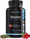 Doplněk k regulaci močového měchýře - Nadměrné kontrolní pilulky - Močová směs dýňového oleje, Cranberry Extract & Vitamin D3 - Infekční léčba močových cest pro ženy a muže - 60Ct