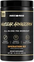 Anabolické Warfare Nuclear Armageddon Pre Workout Powder Pre- Cvičení pro muže a ženy s L- Citruline, Beta Alanine Powder a kofein (Orange Juice - 30 Servings)