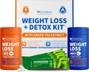 Ultimate Weight Loss Kit - 30 Day & Nighttime Detox Shots - Metabolismus Booster & Appetite Control - Dietní doplňky pro ženy a muže - Tuk pálení & Váhy pilulky, tuk Burner & Appetite Conpressant