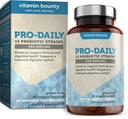 Vitamin Bounty Pro- Daily Probiotic 5 Billion CFU - 13 Strains with Lactobacillus Acidophilus & Bifidobacterium for Digestive Health - Probiotika pro muže a ženy Gut Health Support