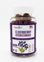 Elderberry Gummies 100mg s vitamínem C a zinkem - Imunitní podpora, Gluten Free Gummies se 7% Anthoycyanin - 60 Počet