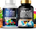 Holistic Hercules Classic Combo Bundle - Sea Moss 3000mg, Black Seed 2000mg, Ashwagandha 1000mg, Shilajit 5000mg, Panax Ginseng 1500mg, Peruvian Maca 2000mg, All in 1 Supplementary Pack