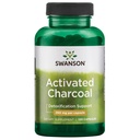 Swanson Aktivované Charcoal - Přírodní doplněk podporující zdravou absorpci - Pomáhá w / Bloating & Udržování Bowel Regularity - (120 Kapsle, 520mg na servírování)
