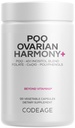 Codeage PQQ Ovarial Harmony + Supplement - PQQ (Pyrrolochinolin Quinone), Myo- Inositol & D- Chiro- Inositol 40: 1 Směs, Folát 5-MTHF, CoQ10, Wild Blueberry - Lipozomální dodávka - Non- GMO - 120 Kapsle