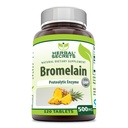 Bylinné tajemství Bromelain Dodatek 500 Mg Tablety Dodatek 124; Non-GMO 124; Gluten zdarma 124; Vyrobeno v USA (120 Počet)