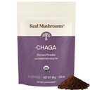 Real Houby Chaga Houba Powder - Organic Chaga Extract from Fruiting Body - for Daily Wellness & Energy Support - Vegan, Non- GMO, 60 Servings Houbový dodatek