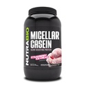 NutraBio Kasein Protein Powder, Micellar Casien Powder, 25g Pomalé trávení bílkovin, pomáhá udržet vás plný, přes noc svalové obnovy & růst, BCAA & EAA, gluten zdarma, Soy Free, 2lb Jahodová zmrzlina