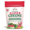 Country Farms Super Green Berry Flavor, 50 Organic Super Foods, USDA Organic Drink Mix (Wheat Grass, Spirulina, Chlorella) Houby & Probiotika, s Fiber, Gut Health, Natural Energy, 30 Servings