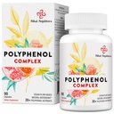 67,500 MG Polyfenoly dodatek - Výkonné antioxidanty a polyfenol pro ochranu věku, Polyfenol Superfood, Quercetin, Resveratrol, zelený čaj, Plant- based & Energy, Imunitní podpora, 90 Kapsle