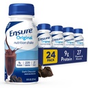 Zajistit Original Dark Chocolate Nutrition Shake 124; Small Meal Replacement Shake 124; Ready to Drink 124; 9g Protein, 27 Vitamíny a minerály 124; 8 fl oz - 24 Pack