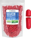 XPRS Nutra Velikost 0 Prázdné kapsle - 1000 Počet prázdných želatiny Kapsle - Prášky DIY Kapsle Náplň - Čisté Bovine Pill Gel Caps pro Do- It- Vaše vlastní doplňky (červená)