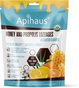 Med a Propolis Lozenges Agrid Flavors, Freshens Dech - Uklidní hrdlo - Imunitní podpora s vitamínem C, Vitamin D a zinek, 20 Počet