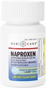 GeriCare Naproxen Sodné tablety, 220mg (100 Počet) - NSAID Extra- Strength Pain Relief for Heads, Artritida, Svalová Aches, Menstrual Cramps- Film- Coated Naproxen, Anti- Zánětlivý & Horečka Reducer