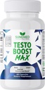 Testo Boost Max - Přírodní Stamina Booster pro muže - Opevněné přírodní energie, Stamina, a síla Booster