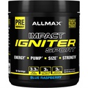 ALLMAX IGNITER Sport, Blue Raspberry - 330 g - Předcvičení Formule - s kofeinem, L- Citrulin, L- Arginin, Creatine & Beta Alanin - Až 50 Služeb